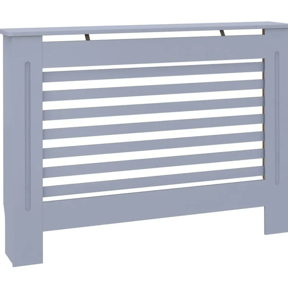 vidaXL Radiatorombouw 112x19x81,5 cm MDF antraciet