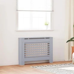 vidaXL Radiatorombouw 112x19x81,5 cm MDF antraciet