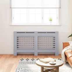 vidaXL Radiatorombouw 152x19x81,5 cm MDF antraciet