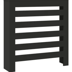 vidaXL Radiatorombouw 78x20x82 cm bewerkt hout zwart