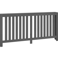 vidaXL Radiatorombouw 169x19x84 cm massief grenenhout grijs
