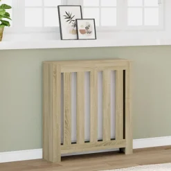 vidaXL Radiatorombouw 78x20x82 cm bewerkt hout sonoma eikenkleurig
