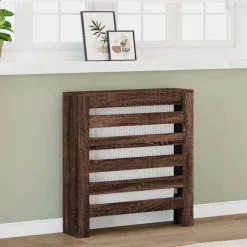 vidaXL Radiatorombouw 78x20x82 cm bewerkt hout bruin eikenkleurig