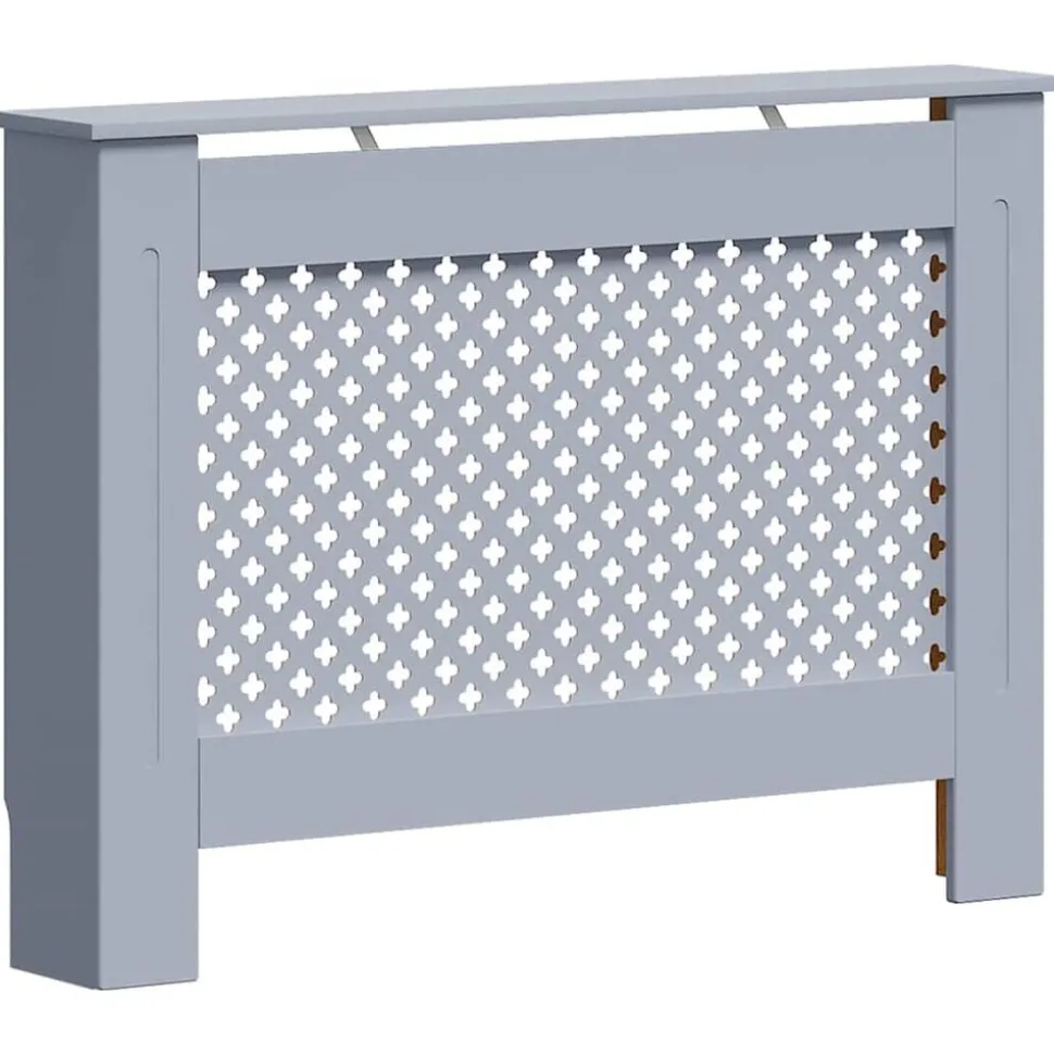 vidaXL Radiatorombouw 112x19x81,5 cm MDF antraciet