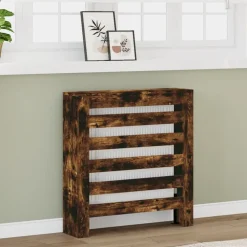 vidaXL Radiatorombouw 78x20x82 cm bewerkt hout gerookt eikenkleurig