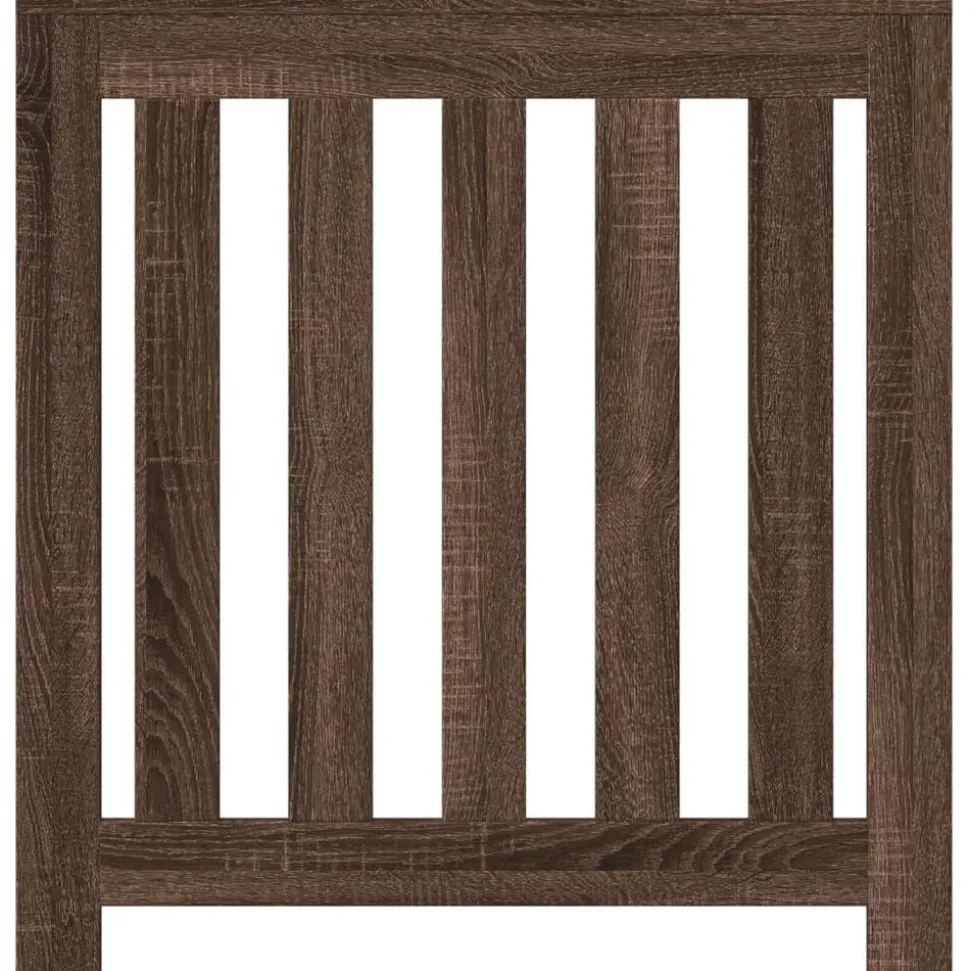 vidaXL Radiatorombouw 78x20x82 cm bewerkt hout bruin eikenkleurig