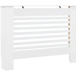 vidaXL Radiatorombouw 112x19x81,5 cm MDF wit