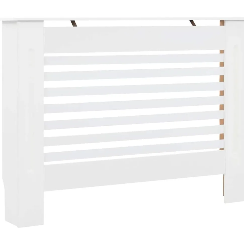 vidaXL Radiatorombouw 112x19x81,5 cm MDF wit