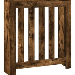 vidaXL Radiatorombouw 78x20x82 cm bewerkt hout gerookt eikenkleurig
