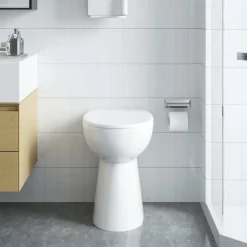 vidaXL Randloos Toilet 7 cm extra hoogte soft-close keramiek wit