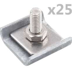 vidaXL Rastermatverbinding 25 sets antraciet