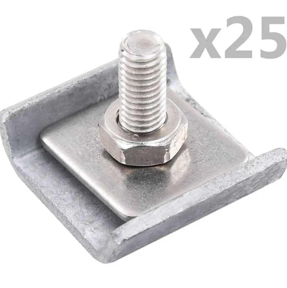 vidaXL Rastermatverbinding 25 sets antraciet