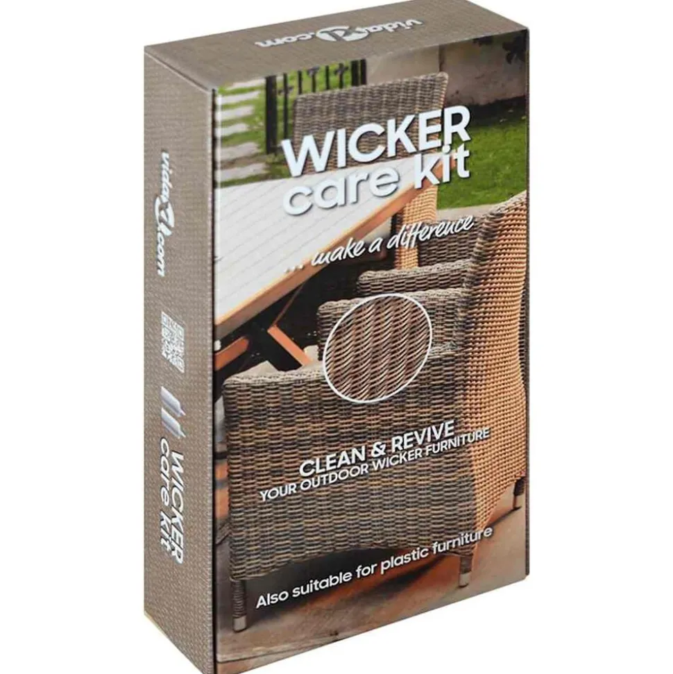 vidaXL Rattan-en-textileenonderhoudsset voor tuinmeubelen 2x250 ml