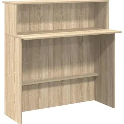 vidaXL Receptiebalie Sonoma Eiken 100x50x103,5 cm Bewerkt Hout