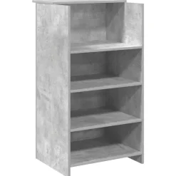 vidaXL Receptiebalie 55x50x103,5 cm bewerkt hout betongrijs