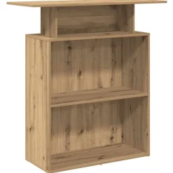 vidaXL Receptiebalie 100x40x104 cm bewerkt hout artisanaal eikenkleur