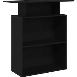 vidaXL Receptiebalie zwart 100x40x104 cm bewerkt hout