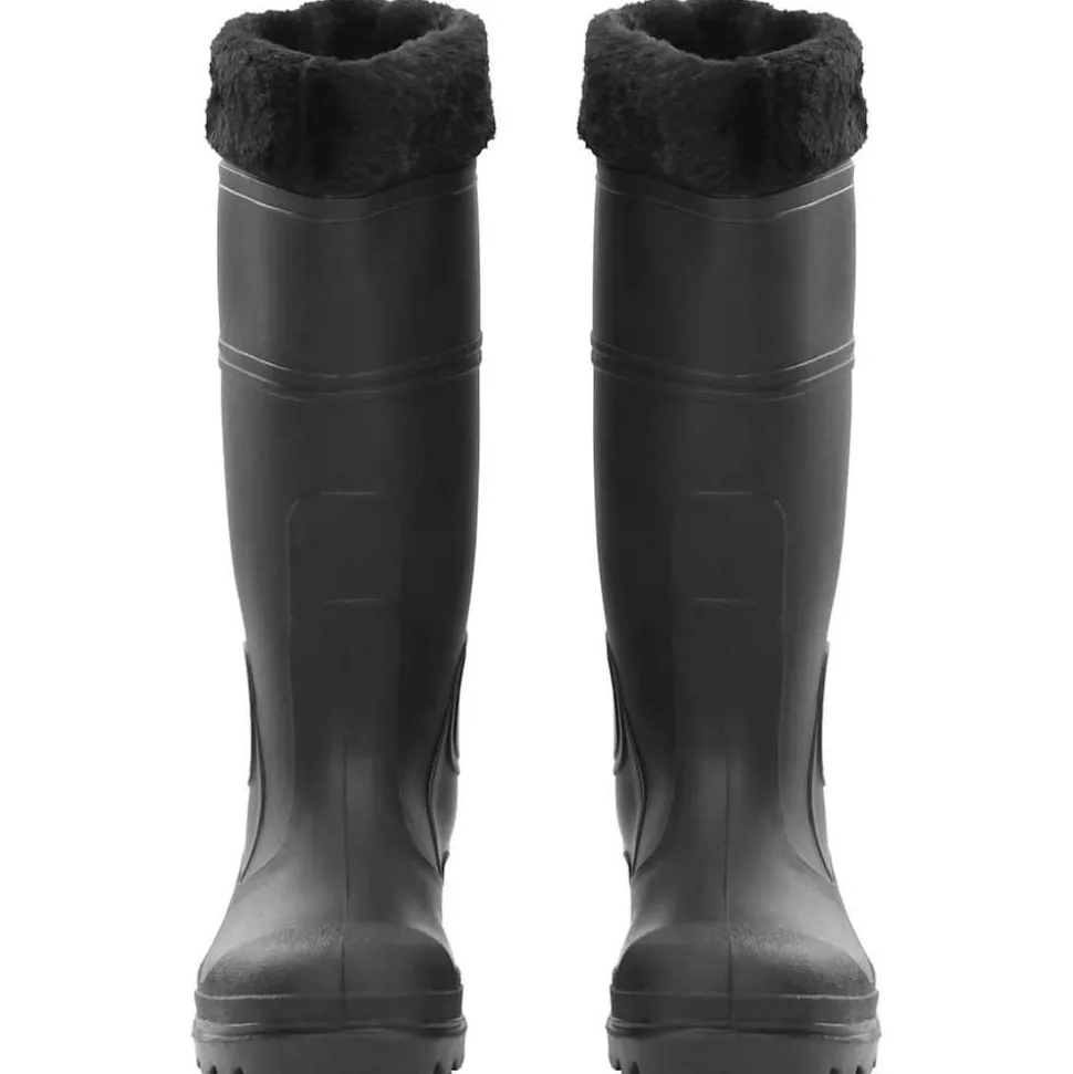 vidaXL Regenlaarzen met verwijderbare sokken maat 38 PVC zwart