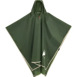 vidaXL Regenponcho met capuchon 2-in-1 ontwerp 223x145 cm groen