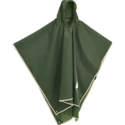vidaXL Regenponcho met capuchon 2-in-1 ontwerp 223x145 cm groen