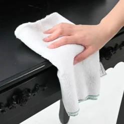 vidaXL Reinigingsdoeken 5 st gestreept 50x60 cm wit en groen
