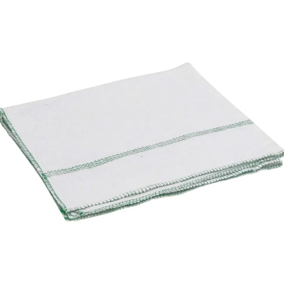vidaXL Reinigingsdoeken 5 st gestreept 50x60 cm wit en groen