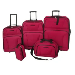 vidaXL Reisbagage set rood 5-delig
