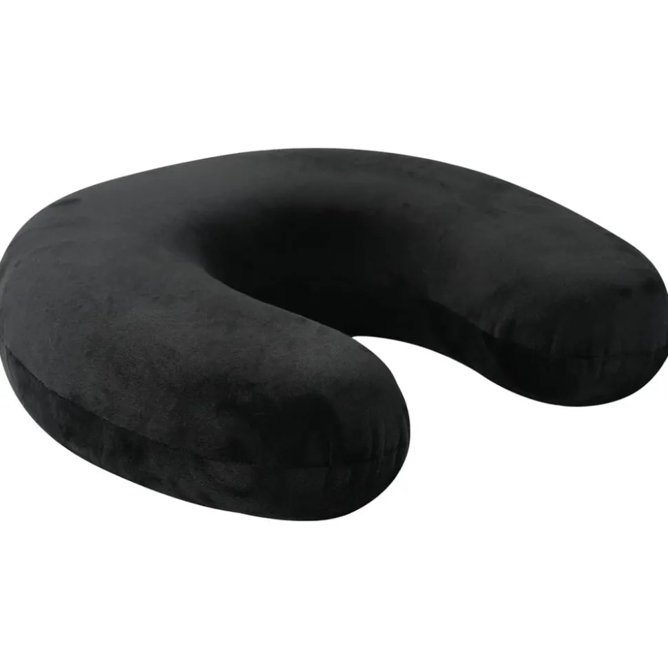 vidaXL Reiskussen voor de nek Zwart Traagschuim 27 x 27 x 8 cm
