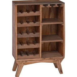 vidaXL Rek Bruin 60 x 30 x 90 cm Massief Gerecycled Hout