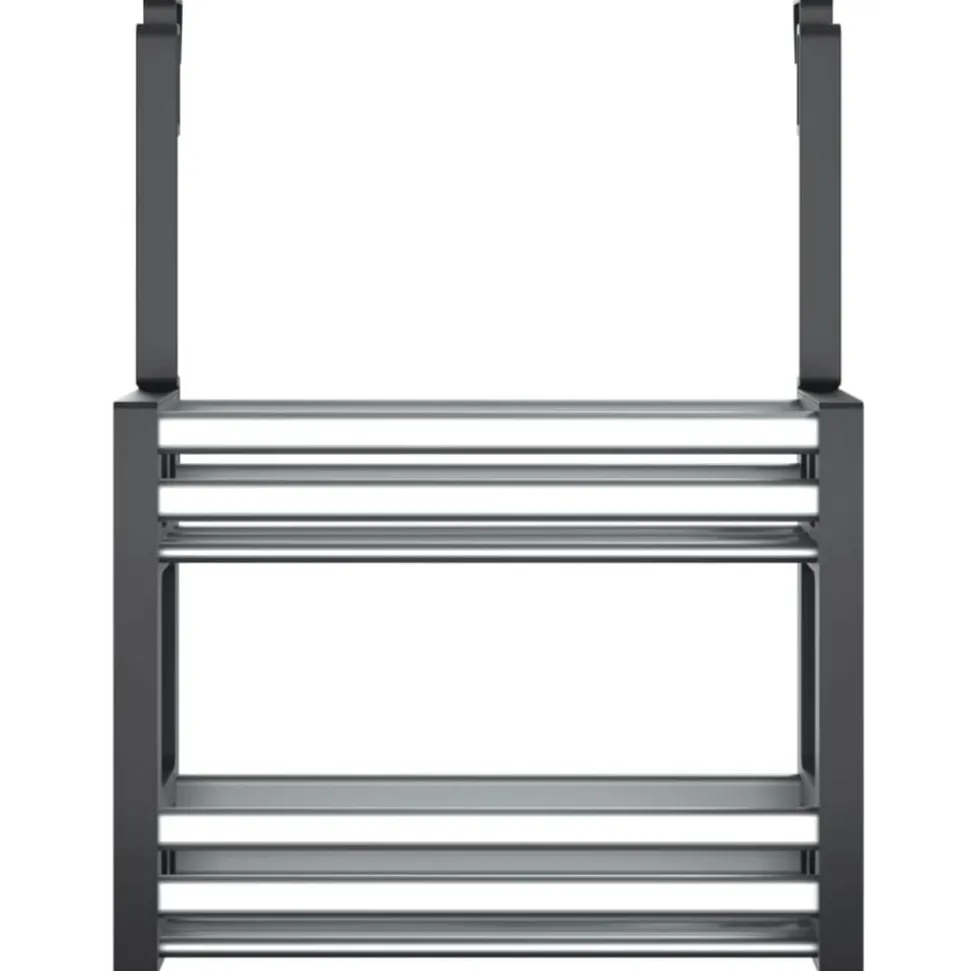 VidaXL Rek voor onder de gootsteen 34x12x26 cm aluminium