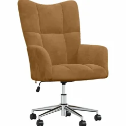 vidaXL Relaxstoel fluweel bruin