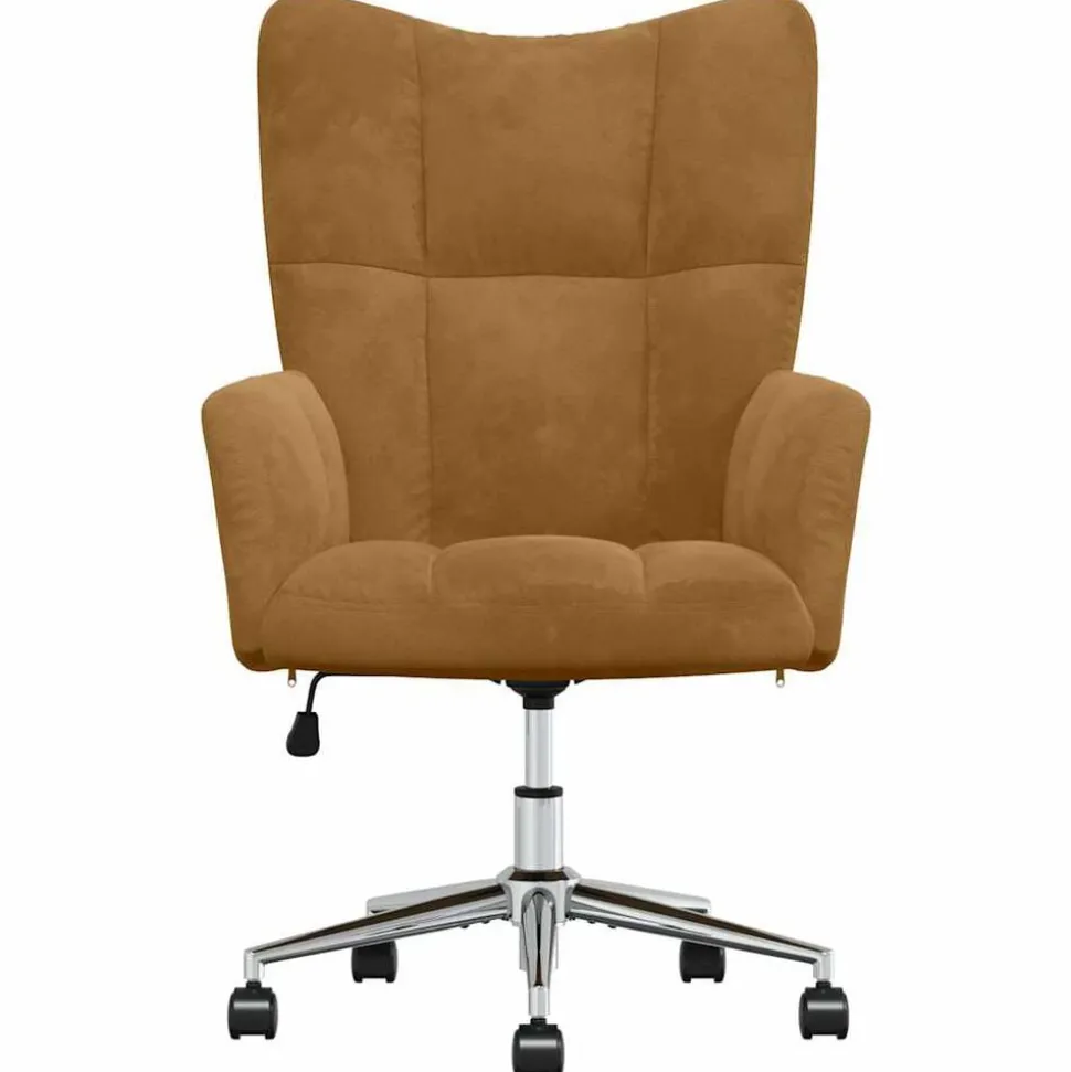 vidaXL Relaxstoel fluweel bruin