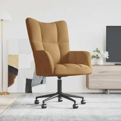 vidaXL Relaxstoel fluweel bruin