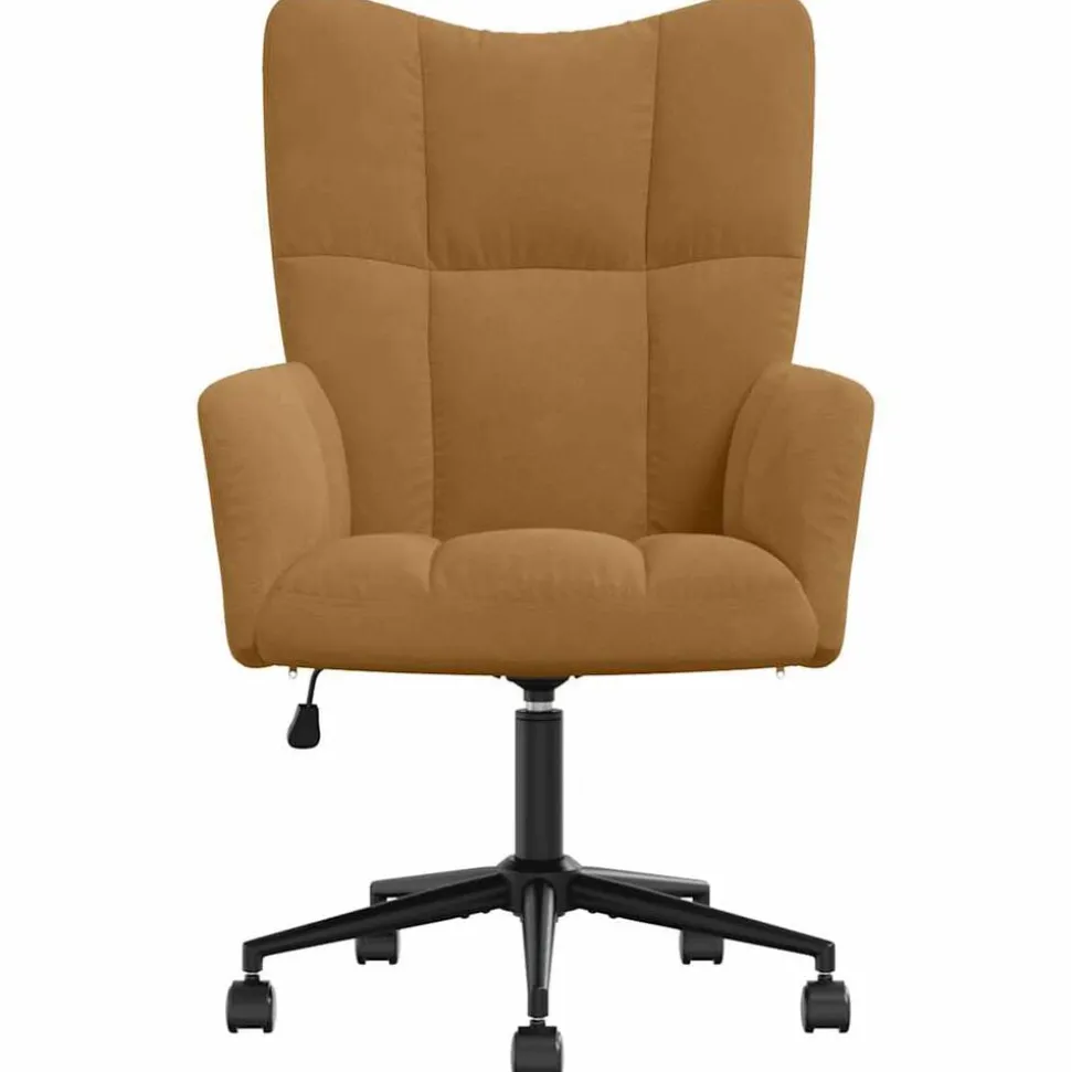 vidaXL Relaxstoel fluweel bruin