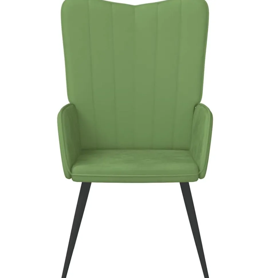 vidaXL Relaxstoel fluweel lichtgroen