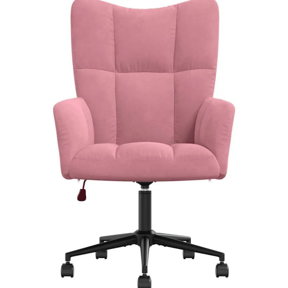 vidaXL Relaxstoel fluweel roze