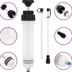 vidaXL Remontluchter 0,2 L wit en zwart