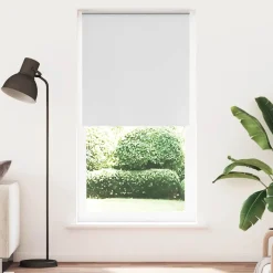 vidaXL Rolgordijn verduisterend 110x230 cm stofbreedte 105,7 cm wit
