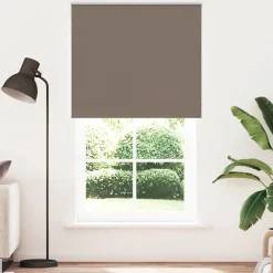 vidaXL Rolgordijn verduisterend koffie 120x230 cm stofbreedte 116,6 cm
