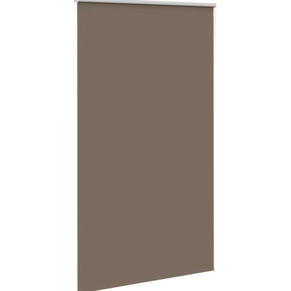 vidaXL Rolgordijn verduisterend koffie 120x230 cm stofbreedte 116,6 cm