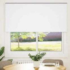 vidaXL Rolgordijn verduisterend 160x130 cm stofbreedte 156,6 cm wit