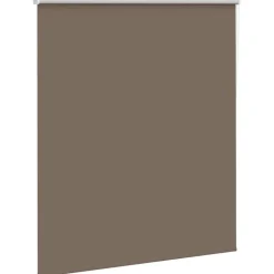 vidaXL Rolgordijn verduisterend koffie 130x130 cm stofbreedte 126,6 cm