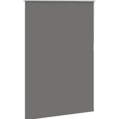 vidaXL Rolgordijn verduisterend 115x130 cm stofbreedte 110,7 cm grijs
