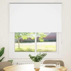 vidaXL Rolgordijn verduisterend wit 130x175 cm stofbreedte 126,6 cm