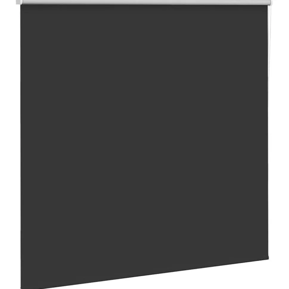 vidaXL Rolgordijn verduisterend 165x130 cm stofbreedte 161,6 cm zwart