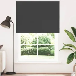 vidaXL Rolgordijn verduisterend 155x230 cm stofbreedte 151,6 cm zwart