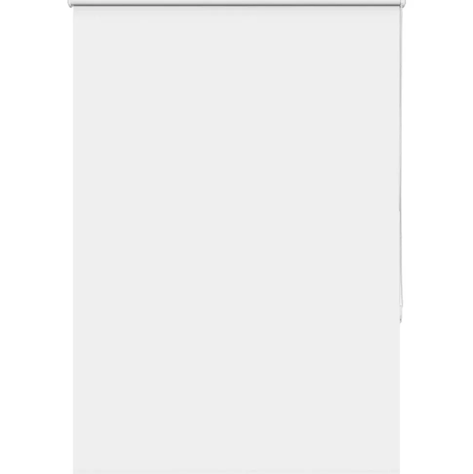 vidaXL Rolgordijn verduisterend 110x130 cm stofbreedte 105,7 cm wit