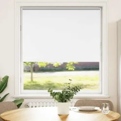 vidaXL Rolgordijn verduisterend 110x130 cm stofbreedte 105,7 cm wit