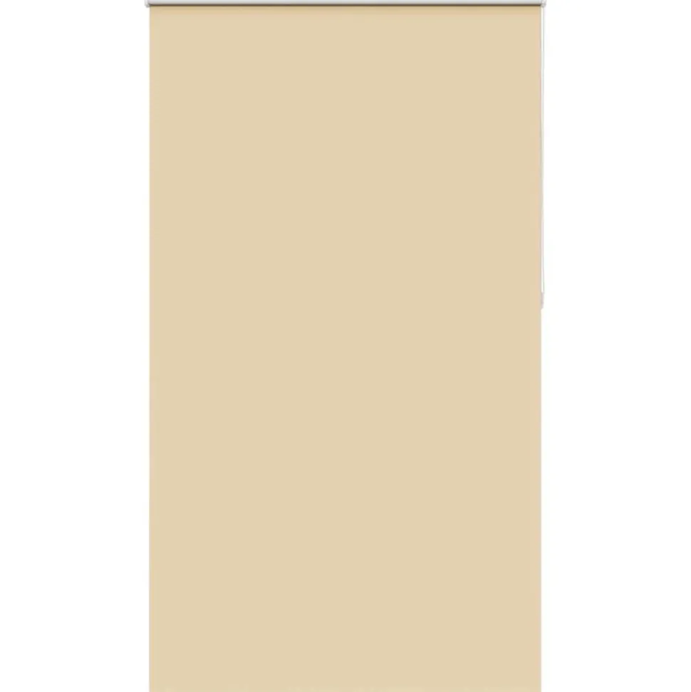 vidaXL Rolgordijn verduisterend 135x210 cm stofbreedte 131,6 cm beige