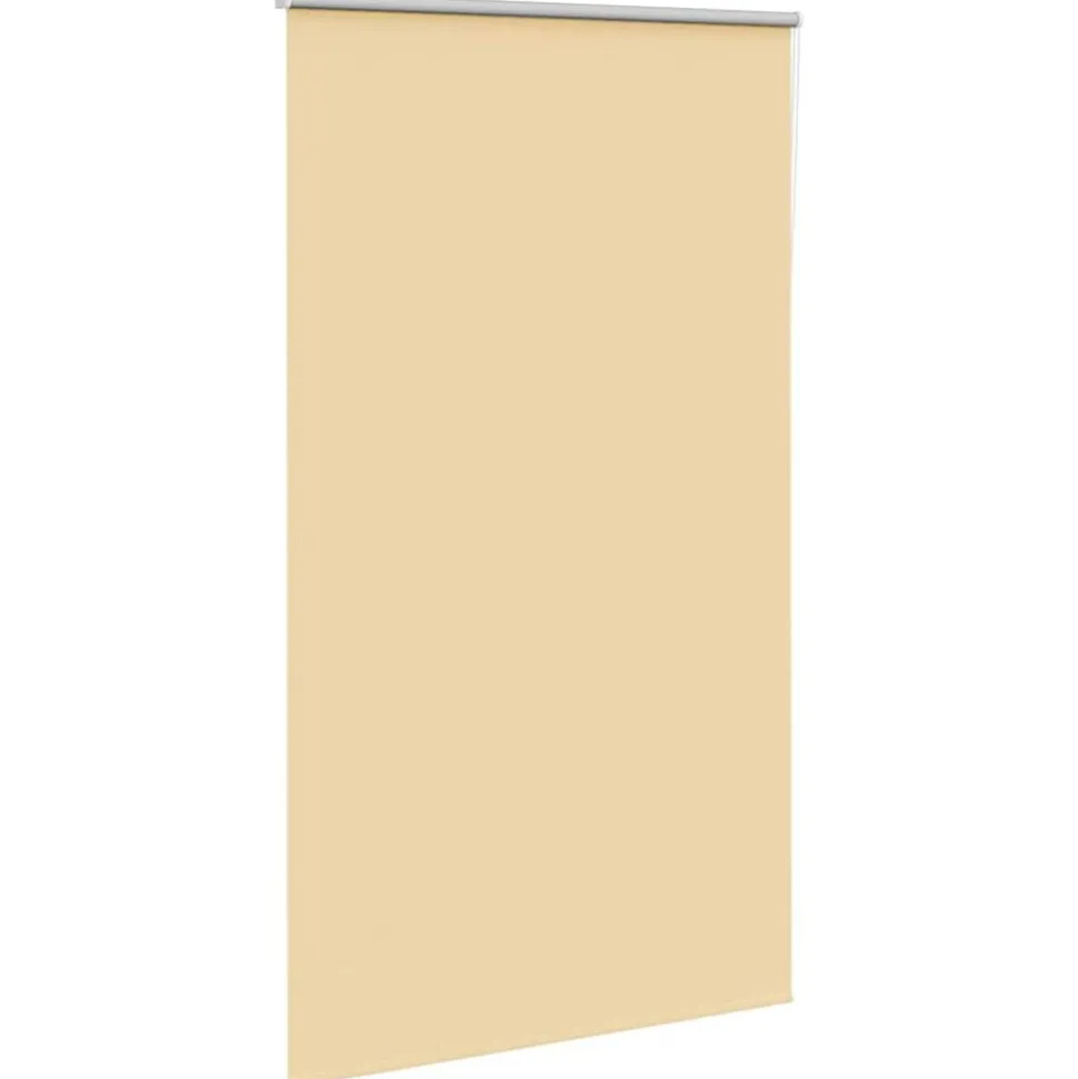 vidaXL Rolgordijn verduisterend 135x210 cm stofbreedte 131,6 cm beige